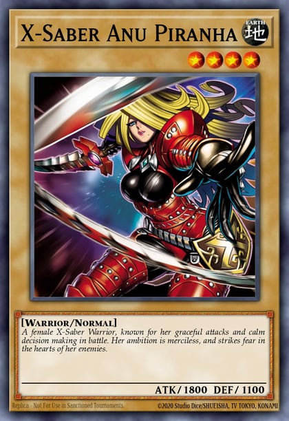 X-Saber Anu Piranha, Duel Terminal 1 DT01-EN073