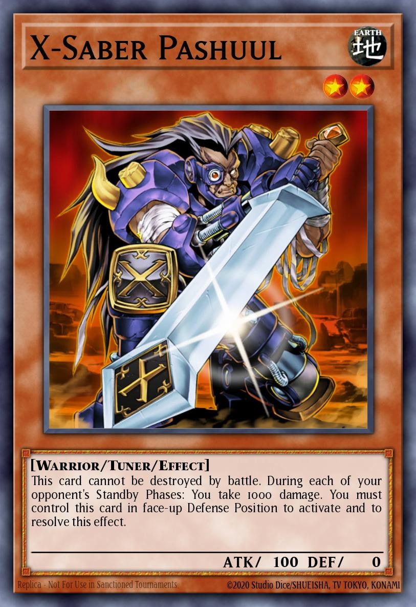 X-Saber Pashuul, Duel Terminal 1 DT01-EN076