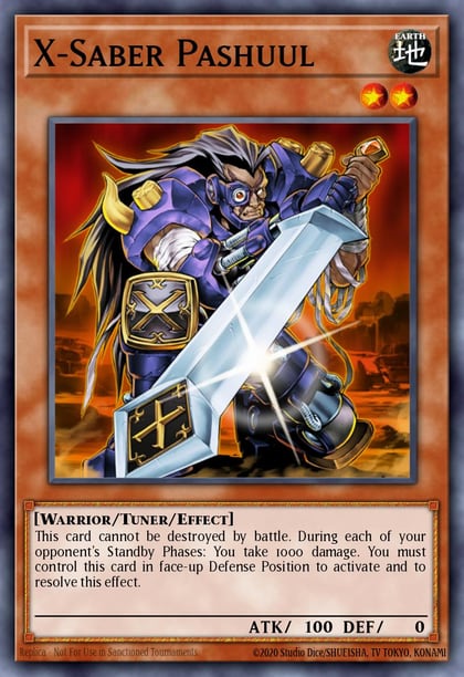 X-Saber Pashuul, Duel Terminal 1 DT01-EN076