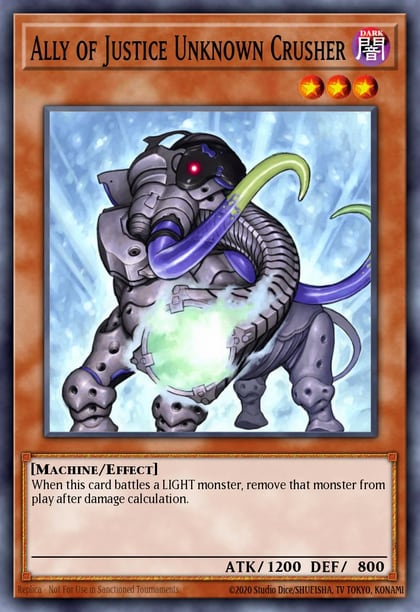Ally of Justice Unknown Crusher, Duel Terminal 1 DT01-EN079