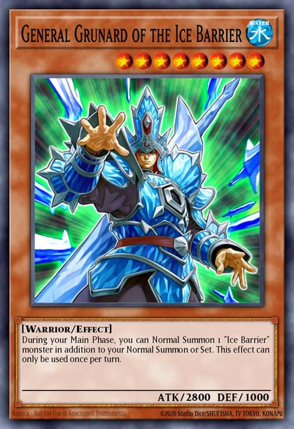 General Grunard of the Ice Barrier, Duel Terminal 3 DT03-EN077