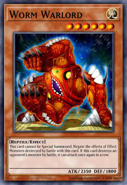Worm Warlord, Duel Terminal 3 DT03-EN081