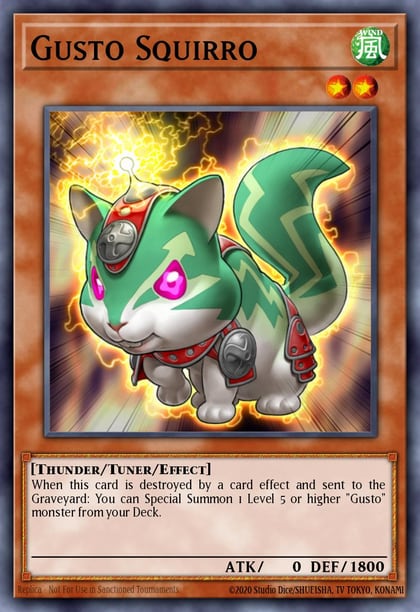 Gusto Squirro, Duel Terminal 6 DT06-EN026