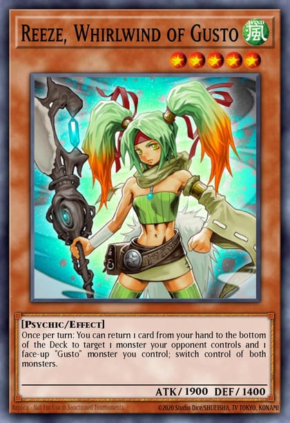 Reeze, Whirlwind of Gusto, Duel Terminal 6 DT06-EN027