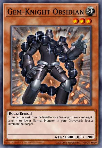 Gem-Knight Obsidian, Duel Terminal 6 DT06-EN067