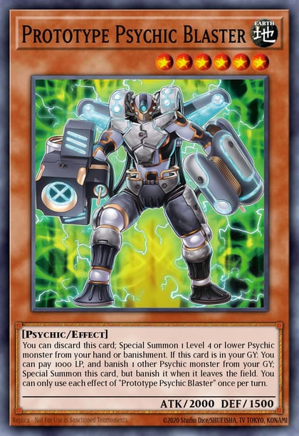 Prototype Psychic Blaster, Duelist's Advance DUAD-EN016