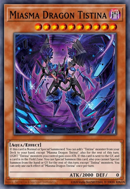 Miasma Dragon Tistina, Duelist's Advance DUAD-EN020
