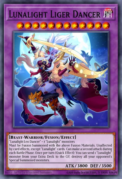 Lunalight Liger Dancer, Duelist's Advance DUAD-EN030