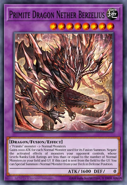 Primite Dragon Nether Berzelius (Starlight Rare), Duelist's Advance DUAD-EN035