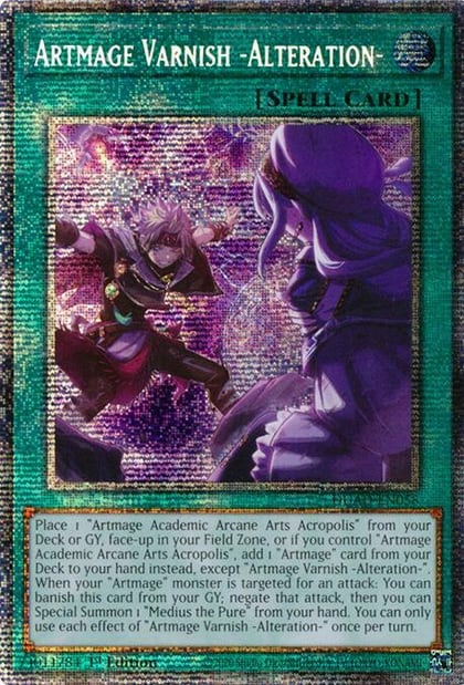 Artmage Varnish -Alteration- (Starlight Rare), Duelist's Advance DUAD-EN058