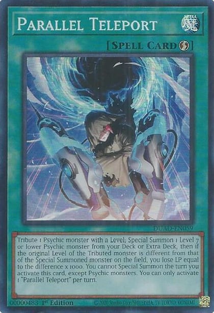 Parallel Teleport, Duelist's Advance DUAD-EN059