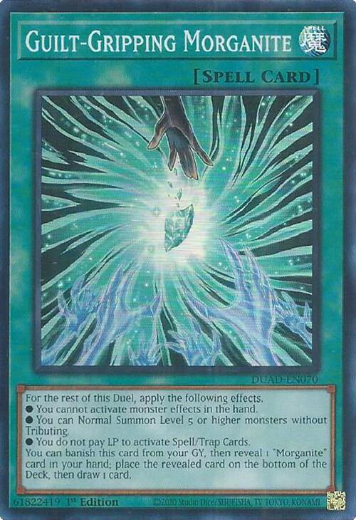Guilt-Gripping Morganite, Duelist's Advance DUAD-EN070