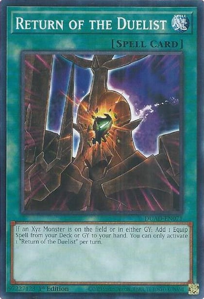 Return of the Duelist (card), Duelist's Advance DUAD-EN071