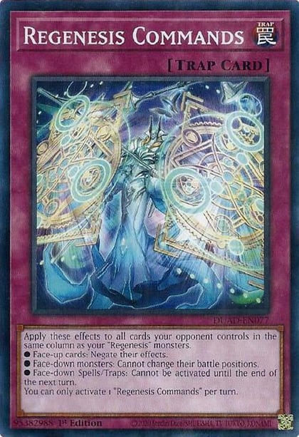 Regenesis Commands, Duelist's Advance DUAD-EN077