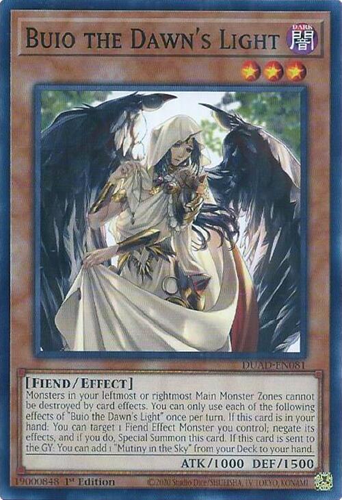 Buio the Dawn's Light, Duelist's Advance DUAD-EN081