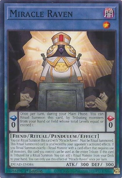 Miracle Raven, Duelist's Advance DUAD-EN084