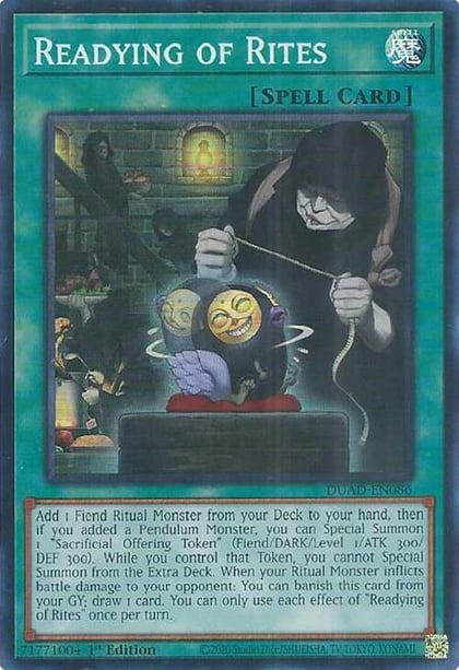 Readying of Rites, Duelist's Advance DUAD-EN086