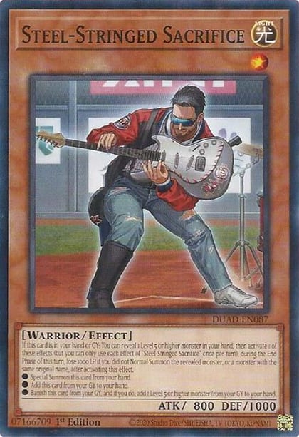 Steel-Stringed Sacrifice, Duelist's Advance DUAD-EN087