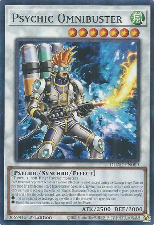 Psychic Omnibuster, Duelist's Advance DUAD-EN089