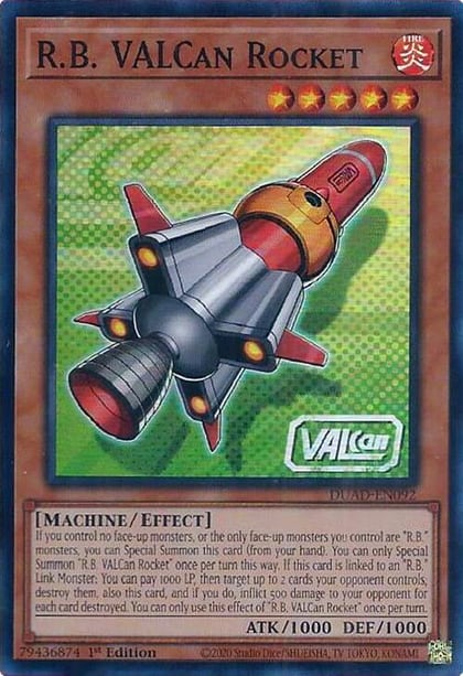 R.B. VALCan Rocket, Duelist's Advance DUAD-EN092