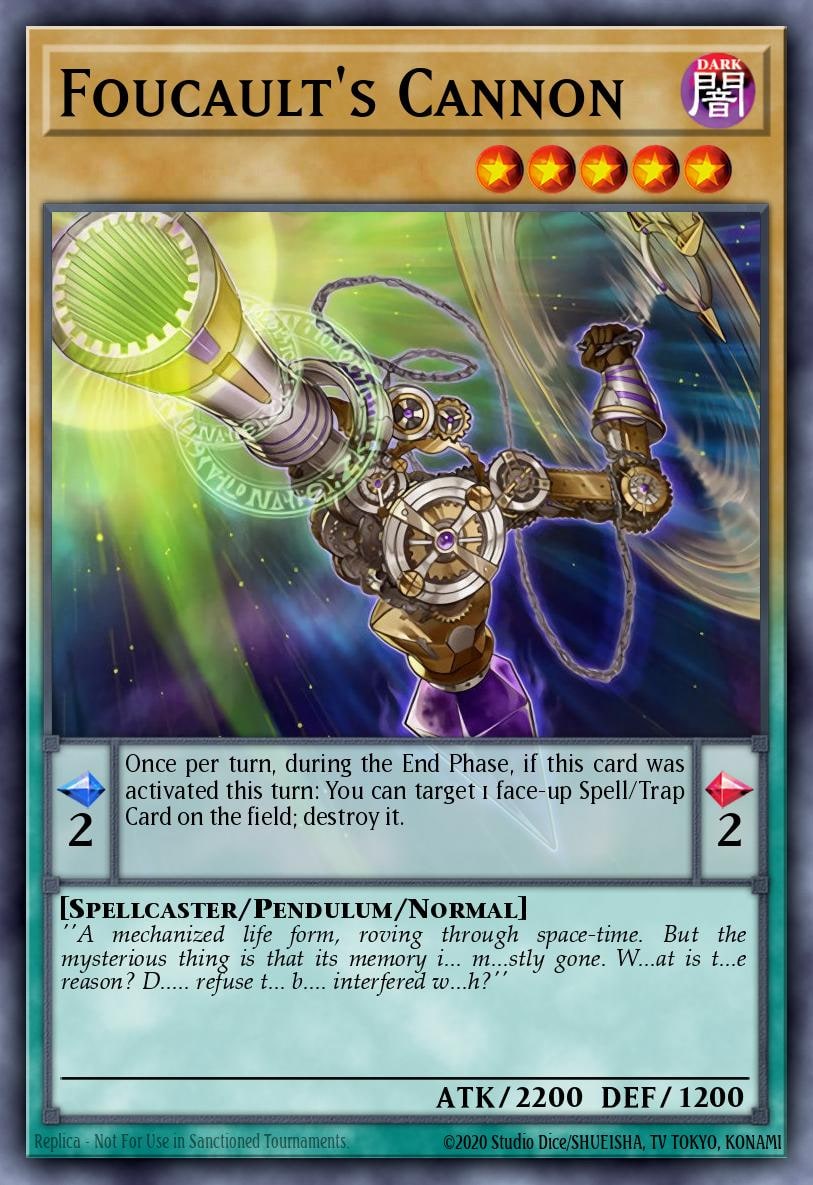 Foucault's Cannon, Duelist Alliance DUEA-EN002