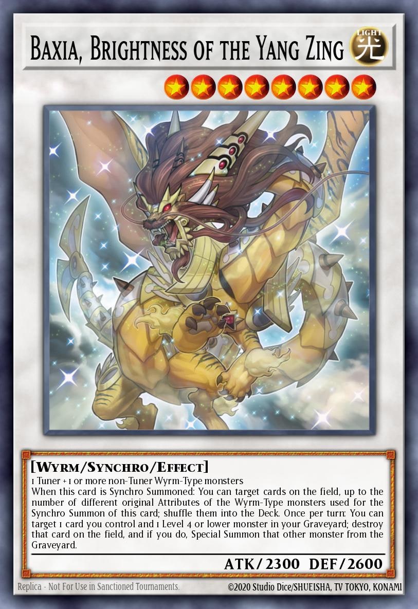 Baxia, Brightness of the Yang Zing (UTR), Duelist Alliance DUEA-EN051