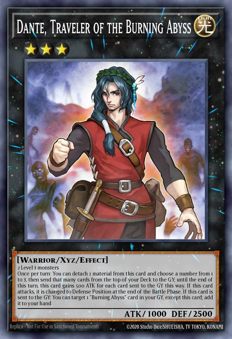 Dante, Traveler of the Burning Abyss, Duelist Alliance DUEA-EN085