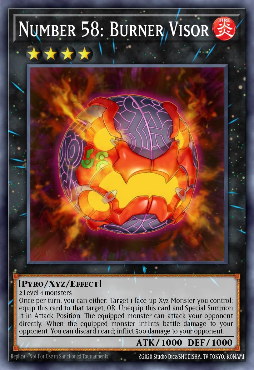 Number 58: Burner Visor, Duelist Alliance DUEA-EN094