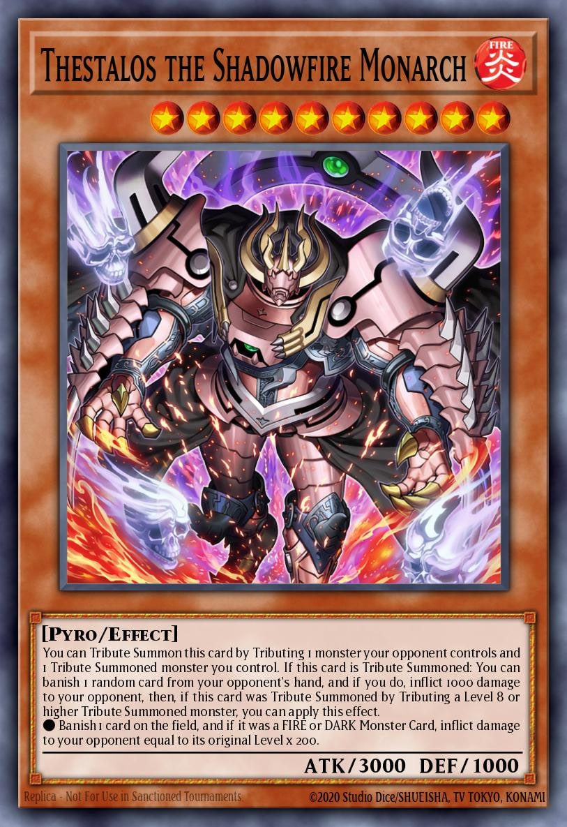 Thestalos the Shadowfire Monarch, Duelist Nexus DUNE-EN023