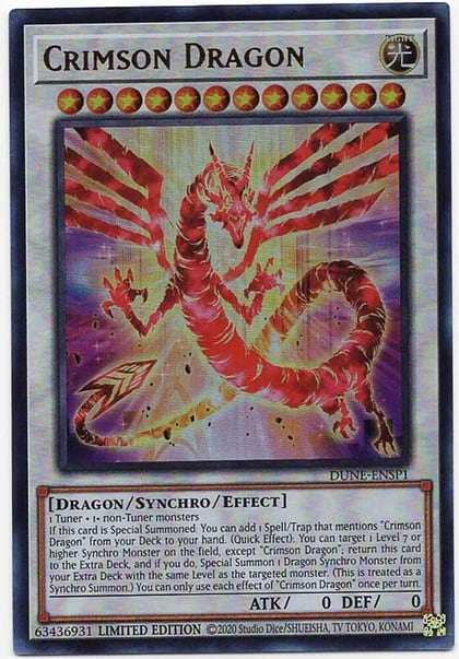 Crimson Dragon (DUNE-ENSP1), Duelist Nexus DUNE-ENSP1