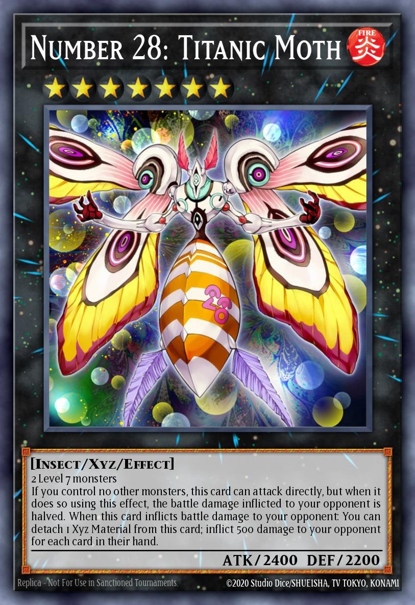 Number 28: Titanic Moth, Duelist Saga DUSA-EN013