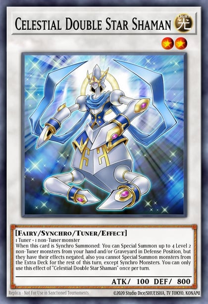 Celestial Double Star Shaman, Duelist Saga DUSA-EN018