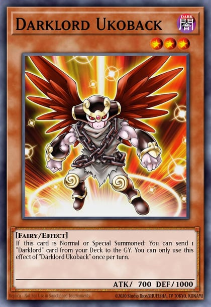 Darklord Ukoback, Duelist Saga DUSA-EN022
