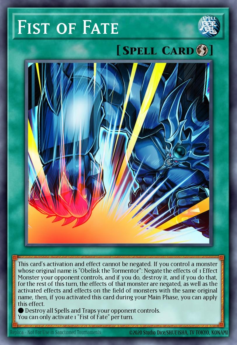 Fist of Fate, Egyptian God Deck: Obelisk the Tormentor EGO1-EN003