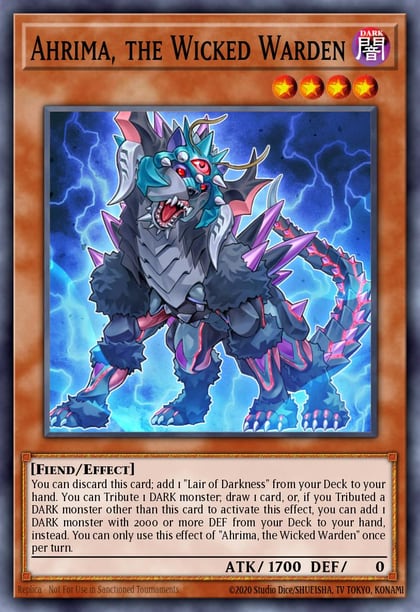 Ahrima, the Wicked Warden, Egyptian God Deck: Slifer the Sky Dragon EGS1-EN016