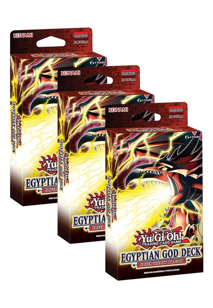 Egyptian God Deck: Slifer the Sky Dragon [1st Edition] - Set of 3, Egyptian God Deck: Slifer the Sky Dragon P239089