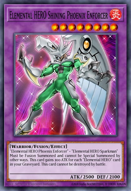 Elemental Hero Shining Phoenix Enforcer (UTR), Enemy of Justice EOJ-EN033