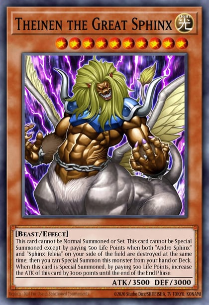 Theinen the Great Sphinx, Yu-Gi-Oh! Movie Exclusive Pack EP1-EN001