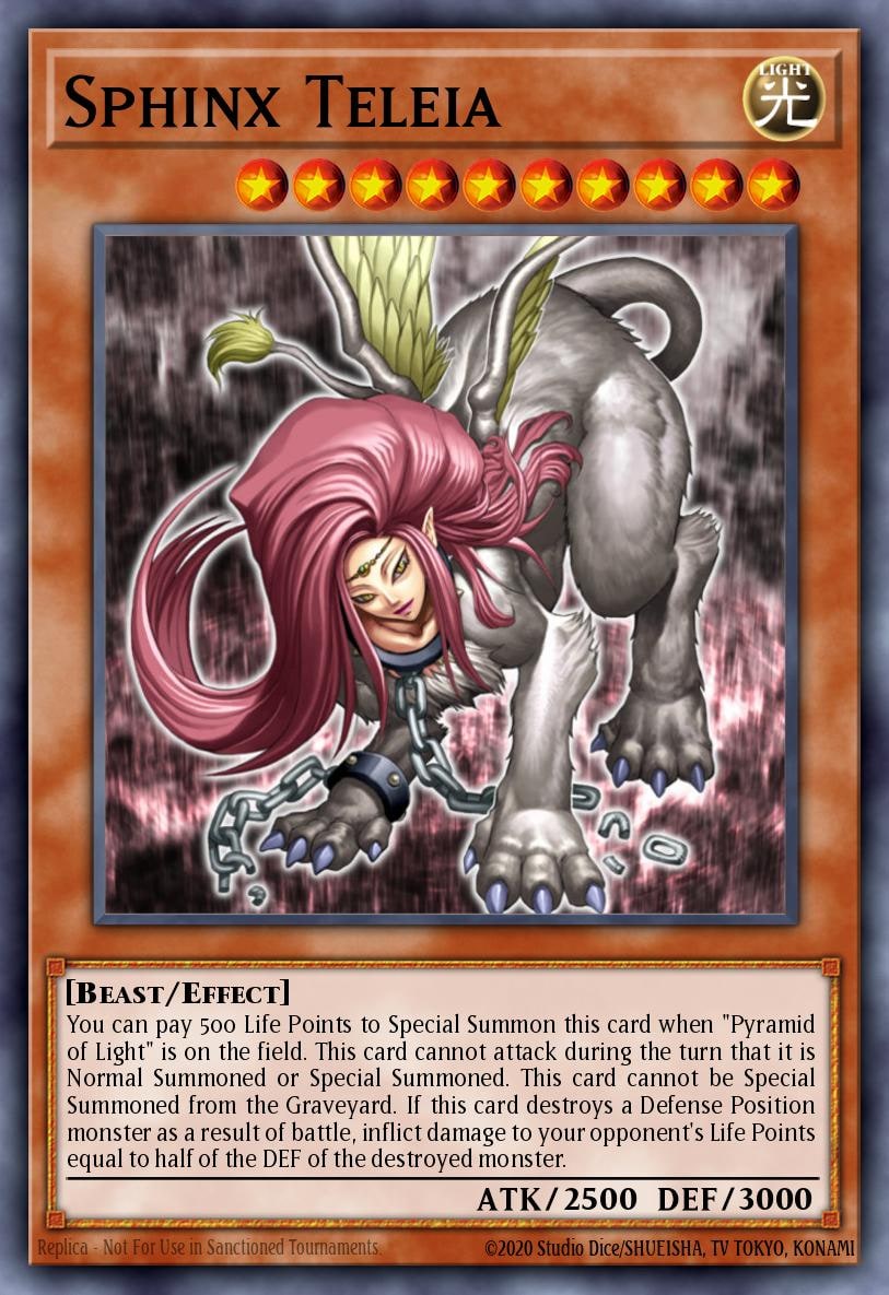 Sphinx Teleia, Yu-Gi-Oh! Movie Exclusive Pack EP1-EN003