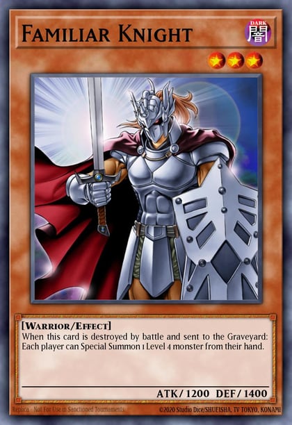 Familiar Knight, Yu-Gi-Oh! Movie Exclusive Pack EP1-EN006