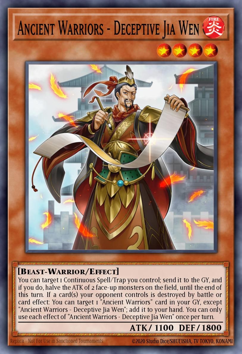 Ancient Warriors - Deceptive Jia Wen, Eternity Code ETCO-EN022