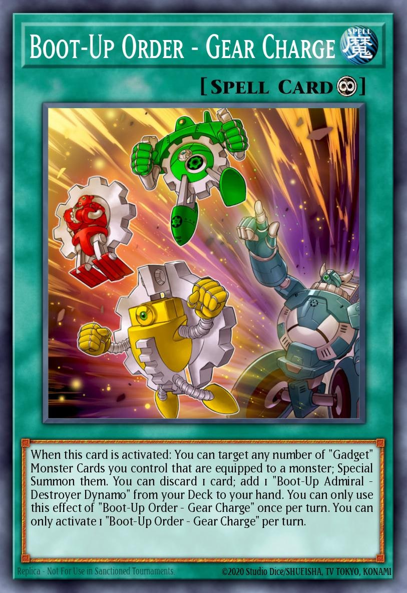 Boot-Up Order - Gear Charge, Fists of the Gadgets FIGA-EN003