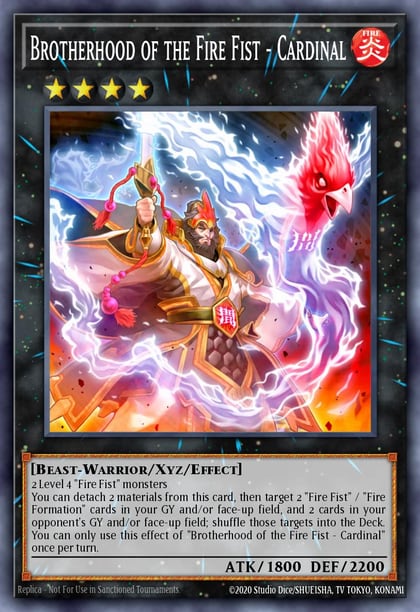 Brotherhood of the Fire Fist - Cardinal, Fists of the Gadgets FIGA-EN026