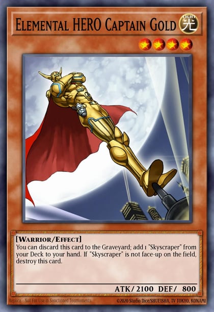 Elemental Hero Captain Gold, Force of the Breaker FOTB-EN014