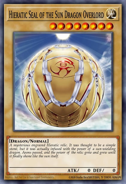 Hieratic Seal of the Sun Dragon Overlord, Galactic Overlord GAOV-EN002
