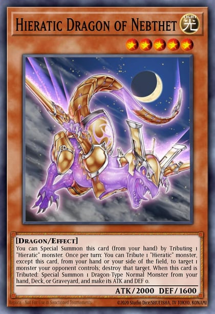 Hieratic Dragon of Nebthet, Galactic Overlord GAOV-EN021