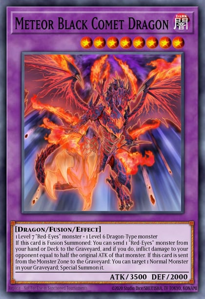 Meteor Black Comet Dragon, Ghosts From the Past GFTP-EN096