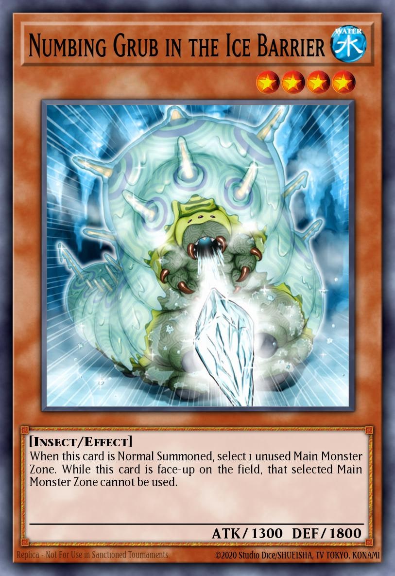 Numbing Grub in the Ice Barrier, Gold Series 3 GLD3-EN031