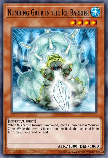 Numbing Grub in the Ice Barrier, Gold Series 3 GLD3-EN031