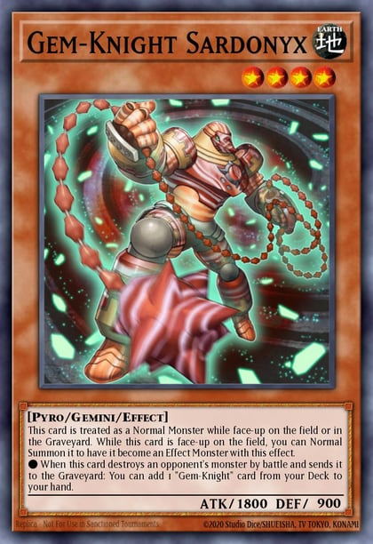 Gem-Knight Sardonyx, Hidden Arsenal 7: Knight of Stars HA07-EN001